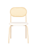 Beliani 2er-Set Esszimmerstuhl ADAVER in Braun/Beige
