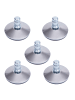 MCW 5er-Set Bodengleite K73, Silber