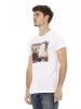 Trussardi Action Schwarz Weiß Baumwolle Herren T-Shirt