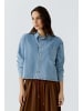 Oui Bluse in blue denim