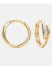 Diamant L'éternel Ohrringe aus 375 Gelbgold mit Zirkonia