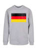F4NT4STIC Sweatshirt Germany Deutschland Flagge distressed in grau meliert