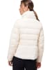Zero  Steppjacke mit Kunstfellkragen in Eggnog