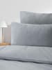 NAUTICA HOME Nautica Bettwäsche-Set SOLID Grau 155x220 cm in Grau