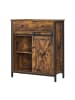 VASAGLE Sideboard Daxton in Braun-Schwarz - (B)30 x (H)80 x (T)70 cm