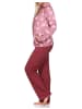 NORMANN langarm Hausanzug Homewear Herz - 82201 in beere