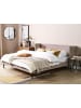 Beliani Doppelbett ARETTE in Beige - (W) 204 x (H) 95 x (L) 215 cm