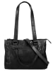 SPIKES & SPARROW Shopper echt Leder in schwarz