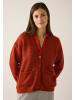 More & More softer, sportiver Cardigan in chilli orange