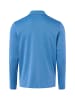 Ragman Langarm-Poloshirt - bügelleicht in blau - 0014