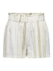 JACQUELINE de YONG Shorts elastischer Bund gestreift lockere kurze Sommerhose in Khaki