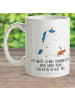 Mr. & Mrs. Panda Kindertasse Einhorn Teddy mit Spruch in Weiß