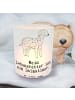 Mr. & Mrs. Panda Glas Windlicht Dalmatiner Lebensretter mit Spruch in Transparent