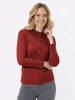 Sieh an! Polopullover in kirsche