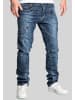 Humy Slim Fit Jeans Stretch Denim 5-Pocket Patchwork A&S in Dunkelblau