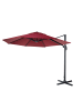 MCW Gastronomie-Ampelschirm A96, Bordeaux ohne Ständer, drehbar