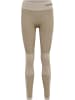 Hummel Hummel Leggings Hmlclea Yoga Damen Dehnbarem Atmungsaktiv Schnelltrocknend Nahtlosen in CHATEAU GRAY/DRIFTWOOD MELANGE