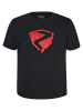 Ziener T-Shirt NADEN in black.new red