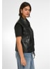 EMILIA LAY Lederjacke Leather in BLACK