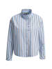 Smith&Soul Striped Ruffle Blouse in Light Blue Print