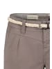 Eight2Nine Shorts Gürtel Eingrifftaschen Regular Fit Zip-Fly in Braun