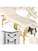 tectake 3-Zonen-Massagetisch-Set, 218 x 102 x 90 cm, Polsterung 7,5 cm