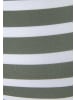 Venice Beach Bandeau-Bikini-Top in oliv gestreift