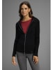 Laura Scott Kapuzenstrickjacke in schwarz