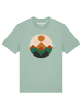 wat? Apparel T-Shirt Geometric Landscape 2 in Aloe