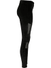 Urban Classics Urban Classics Damen Ladies Velvet Tech Mesh Leggings in black