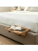 relaxdays Nachttisch klemmbar in Weiß - (B)36 x (H)9 x (T)25,5 cm
