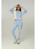 Tom Barron Trainingsanzug Women Regular Tracksuit With Zipper Top And Emboidery Aplique Design in blau