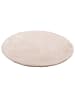 Pergamon Fellteppich Luxus Super Soft Plush Rund in Beige