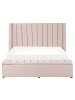 Beliani Doppelbett NOYERS in Rosa - (W) 190 x (H) 132 x (L) 247 cm