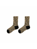 MUNADUNA 2er-Pack Vintage-Socken mit 3D-Relief in Khaki
