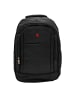 EGOMAXX Gepolsterter Rucksack Carbon Optik Design Backpack in Schwarz-3