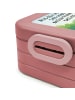Mr. & Mrs. Panda Bento Box Pinguin Pommes Design mit Spruch in Rot Pastell