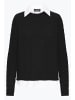 Oxmo Strickpullover OXFSANVI PU 1 in Schwarz