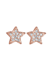 Elli Ohrringe 925 Sterling Silber Sterne, Stern in Rosegold