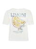 CARTOON Baumwollshirt mit Rundhalsausschnitt in Patch Cream/Gold