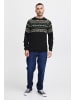 BLEND Strickpullover BHNilas XMAS in Nachtschwarz