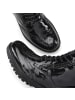 LASCANA Schnürboots in schwarz-shiny