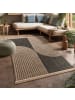 KADIMA DESIGN Outdoor Teppich Natur Balkon, Terrasse in Anthrazit