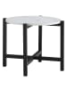 home24 Beistelltisch RECODITO in Weiß / Schwarz