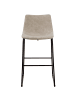 Beliani 2-tlg Barhocker FRANKS in Beige/Schwarz