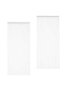 relaxdays Fadenvorhang 2er Set in Weiß - (L)245 x (B)90 cm