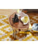 FineBuy Beistelltisch in Braun / Akazie / 35x35x45