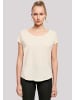 F4NT4STIC Long Cut T-Shirt Japan Flower in Whitesand