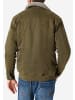Timezone Klassische Jacke mit flauschigem Kragen und Reißverschluss in Olive