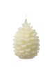 MARELIDA LED Kerze Tannenzapfen Echtwachs H: 15,5cm in creme